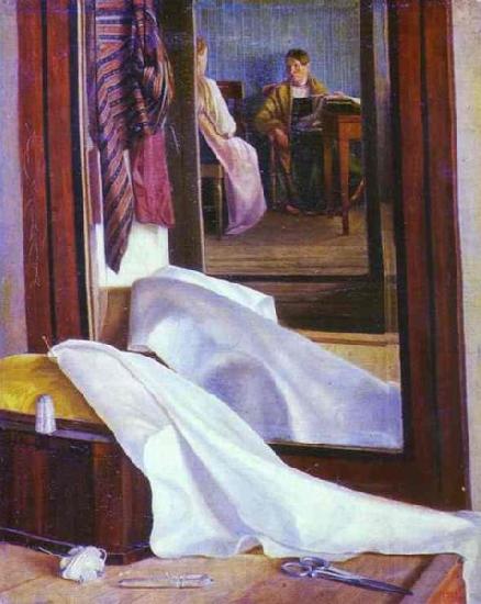 Grigoriy Soroka Reflection in the mirror Germany oil painting art
